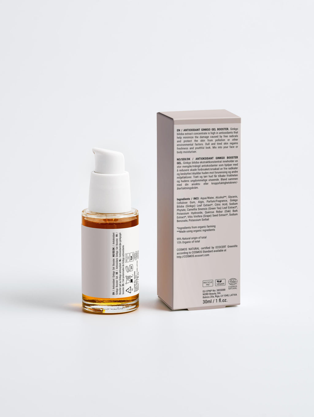 Antioxidant Ginkgo Gel Booster